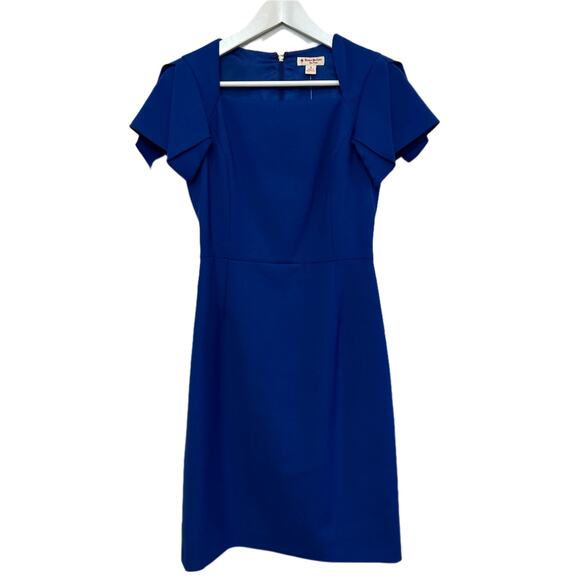 Brooks Brothers Dresses & Skirts - NWT Brooks Brothers Red Fleece Dress Royal Blue Wool Blend Short Sleeve Pencil 0